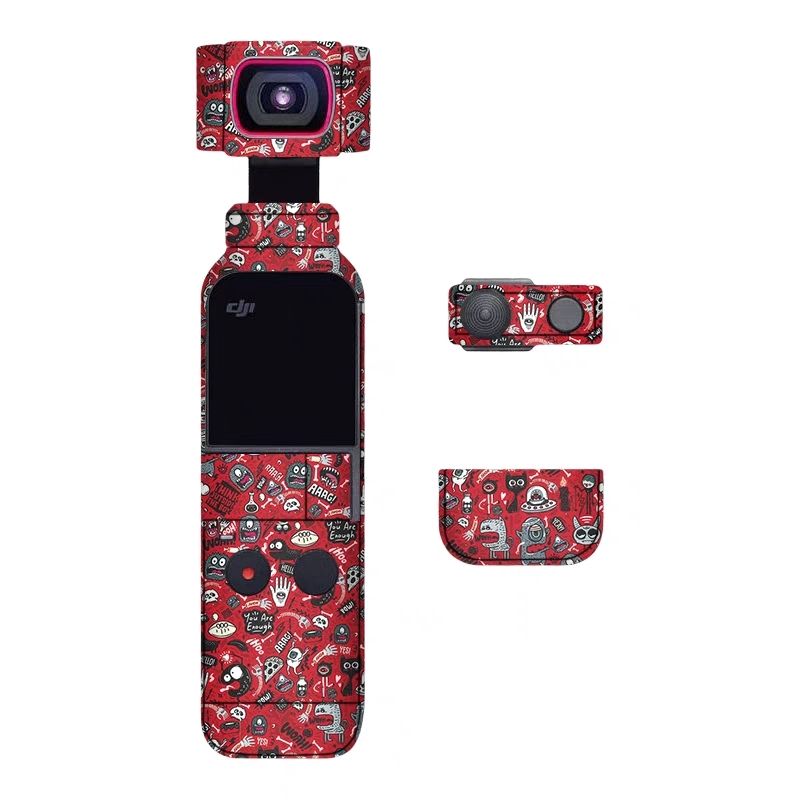 Walking donkey is suitable for DJI Pocket2 sticker camera film all-inclusive non-marking matte carbon fiber color film