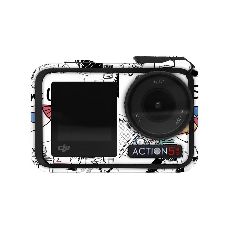 Suitable for DJI Action5pro stickers, action camera films, protective decorative stickers