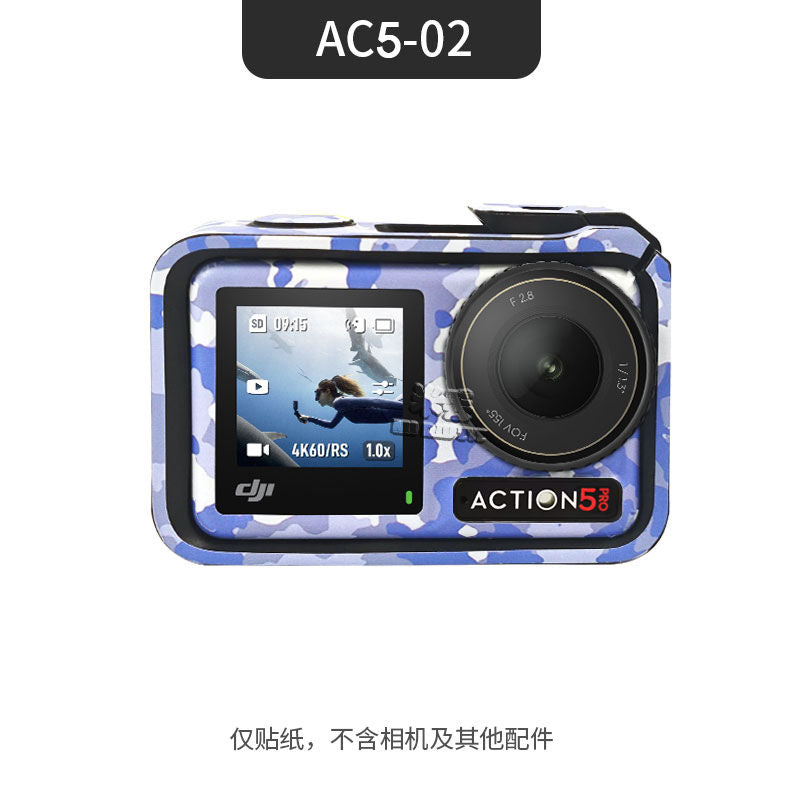 [1253 people's collection] Mi Diu is suitable for DJI action5pro/4/3 girls cartoon cute sports camera body color change sticker film