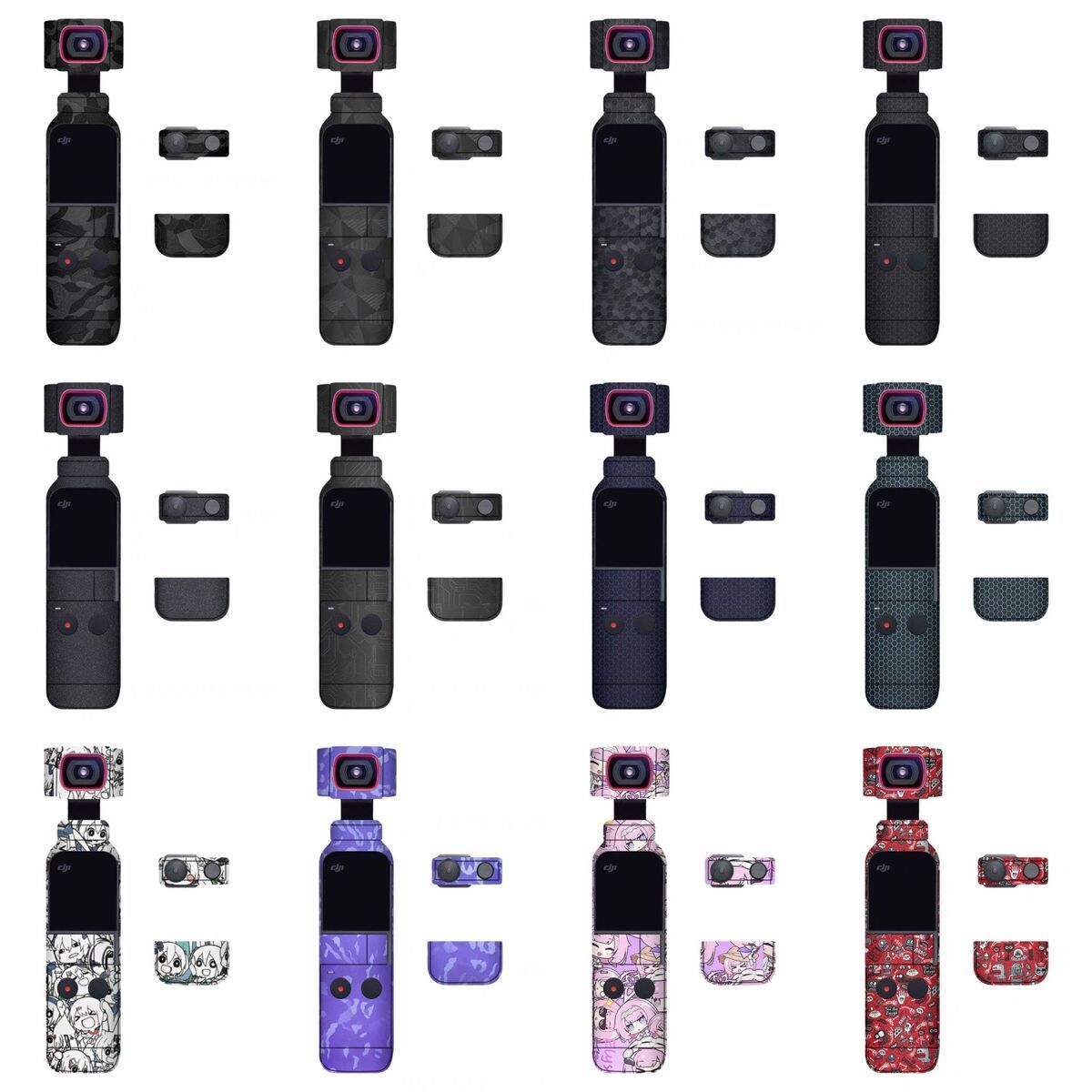 Walking donkey is suitable for DJI Pocket2 sticker film non-marking glue skin all-inclusive color matte film